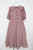 画像1: m petit by misako / AM*ギンガムCHKワンピース  赤 Y-26-03-11-038-LO-OP-SZ-ZY (1)