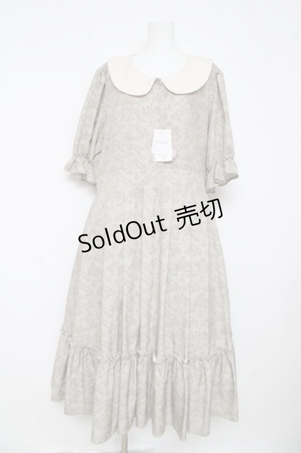 画像1: m petit by misako / NINA’Sコラボトワルドジュイワンピース ４L ベージュ Y-26-03-11-041-LO-OP-SZ-ZY (1)