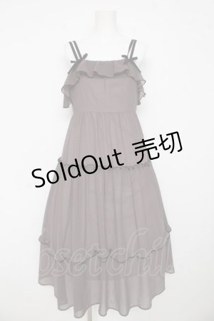 画像: evelyn / ドット柄キャミワンピース  グレー Y-26-03-11-047-LO-OP-SZ-ZY