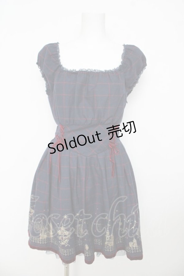 画像1: Secret Honey / メリーゴーランドワンピース 2 紺 Y-26-03-11-048-CA-OP-SZ-ZY (1)