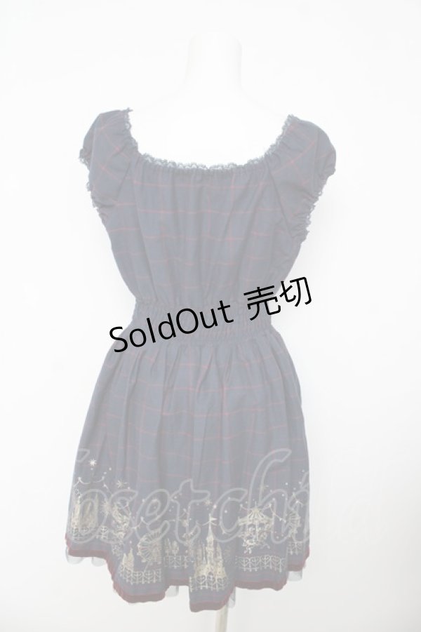 画像2: Secret Honey / メリーゴーランドワンピース 2 紺 Y-26-03-11-048-CA-OP-SZ-ZY (2)