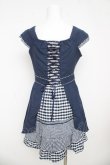 画像2: Secret Honey / バッスルギンガムワンピース 2 ネイビー Y-26-03-11-050-CA-OP-SZ-ZY (2)