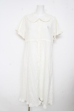画像: merry jenny / rabbit刺繍ガーゼワンピース F ホワイト Y-26-03-11-053-LO-OP-SZ-ZY