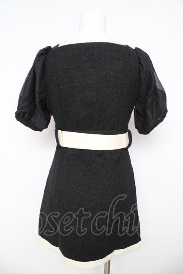 画像2: Bubbles / ポイントレザーリボンワンピース F ブラック Y-26-03-11-062-CA-OP-NS-ZY (2)