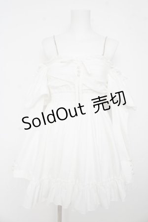 画像: Ank Rouge / オフショルドーリーワンピース M 白 Y-26-03-11-064-CA-OP-SZ-ZY
