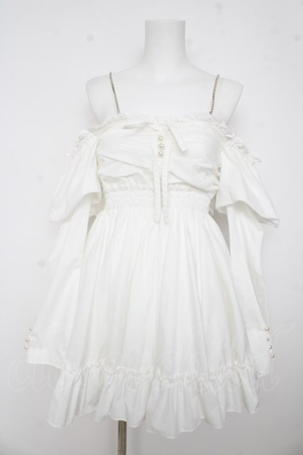 画像1: Ank Rouge / オフショルドーリーワンピース M 白 Y-26-03-11-064-CA-OP-SZ-ZY (1)