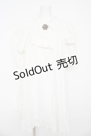 画像: AND ROMEO / Embroidered Cotton ワンピース  白 Y-26-03-11-070-LO-OP-SZ-ZY