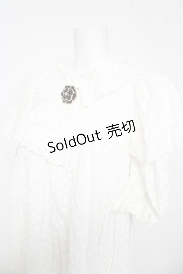 画像3: AND ROMEO / Embroidered Cotton ワンピース  白 Y-26-03-11-070-LO-OP-SZ-ZY (3)