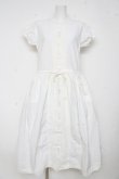 画像1: PINK HOUSE / ノーカラー半袖ワンピース F 白 Y-26-03-11-071-LO-OP-SZ-ZY (1)