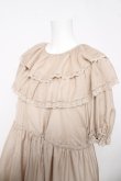 画像3: Perla nell' ostrica / フリルカラーワンピース  ベージュ Y-26-03-11-072-EL-OP-SZ-ZY (3)