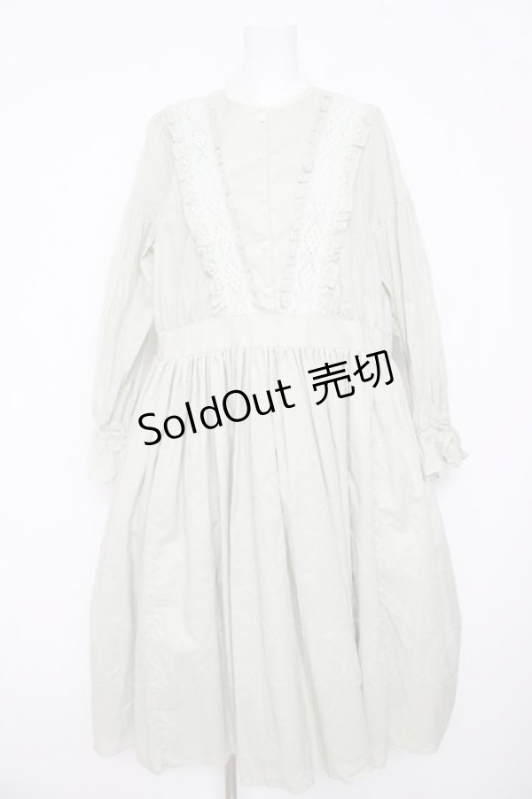 画像1: Perla nell' ostrica / バラトーションレース付きワンピース  ミント Y-26-03-11-073-EL-OP-SZ-ZY (1)