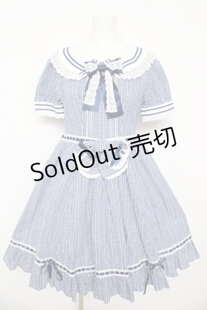 画像: BABY, THE STARS SHINE BRIGHT / からみギンガムワンピース  ネイビー Y-26-03-11-075-BA-OP-AS-ZY