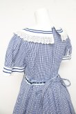 画像5: BABY, THE STARS SHINE BRIGHT / からみギンガムワンピース  ネイビー Y-26-03-11-075-BA-OP-AS-ZY (5)