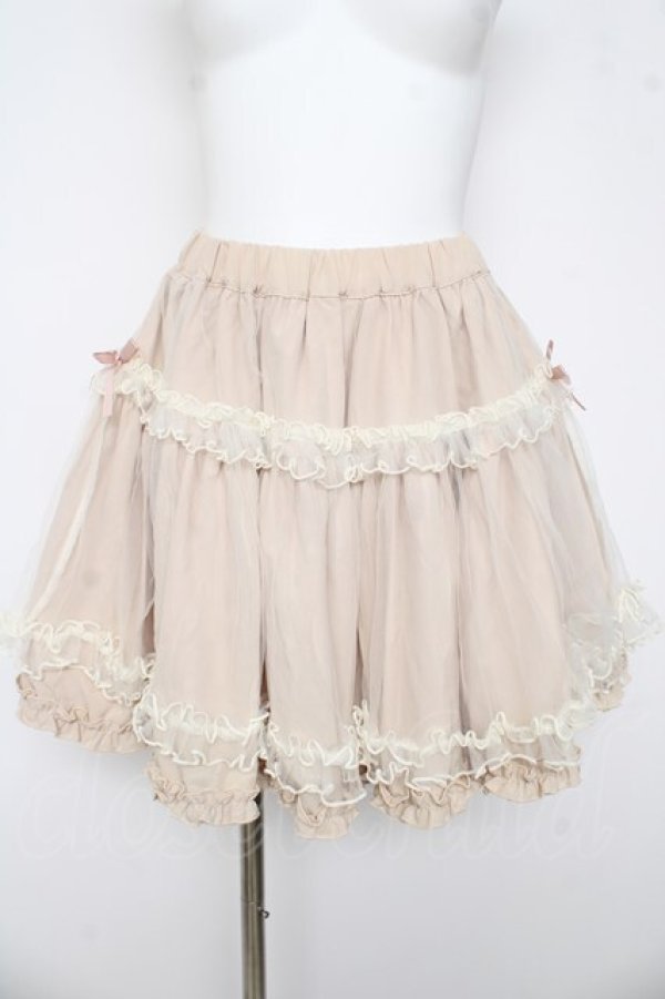 画像1: Amavel / ボリュームスカート F ベージュ Y-26-03-11-087-CA-SK-SZ-ZY (1)