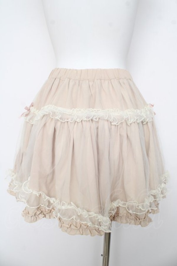 画像2: Amavel / ボリュームスカート F ベージュ Y-26-03-11-087-CA-SK-SZ-ZY (2)