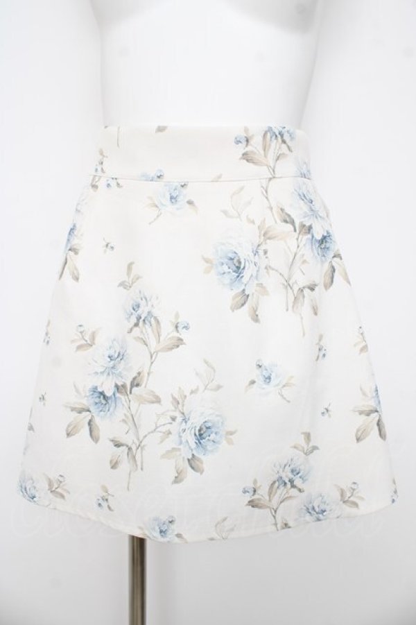 画像1: evelyn / 花柄台形スカート  オフ Y-26-03-11-089-LO-SK-SZ-ZY (1)