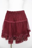 画像1: axes femme / ドットフロッキーチュールスカート M ワイン Y-26-03-11-092-AX-SK-SZ-ZY (1)