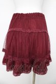 画像2: axes femme / ドットフロッキーチュールスカート M ワイン Y-26-03-11-092-AX-SK-SZ-ZY (2)
