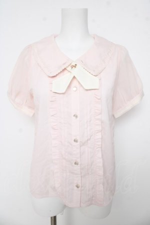 画像: axes femme POETIQUE / スプーン＆フォーク刺繍ブラウス M ピンク Y-26-03-11-007-AX-BL-SZ-ZY