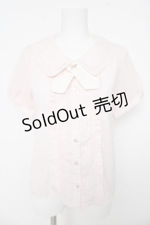 画像: axes femme POETIQUE / スプーン＆フォーク刺繍ブラウス M ピンク Y-26-03-11-007-AX-BL-SZ-ZY