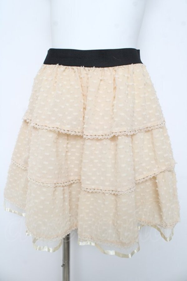 画像1: axes femme / リボンドットスカート M 生成り Y-26-03-11-097-AX-SK-SZ-ZY (1)