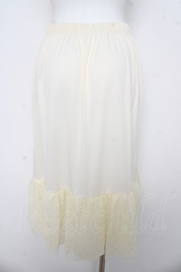 画像2: axes femme / フラワーレースミディペチスカート F 生成り Y-26-03-11-098-AX-SK-SZ-ZY (2)