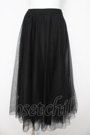 画像: axes femme / ロングチュールスカート M 黒 Y-26-03-11-105-AX-SK-SZ-ZY