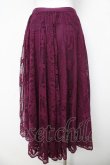 画像2: axes femme / オーナメントレーススカート M パープル Y-26-03-11-109-AX-SK-SZ-ZY (2)