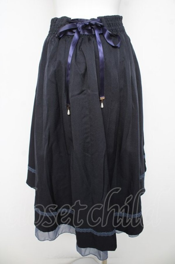 画像2: axes femme / 【my axes】スカート  紺 Y-26-03-11-118-AX-SK-SZ-ZY (2)