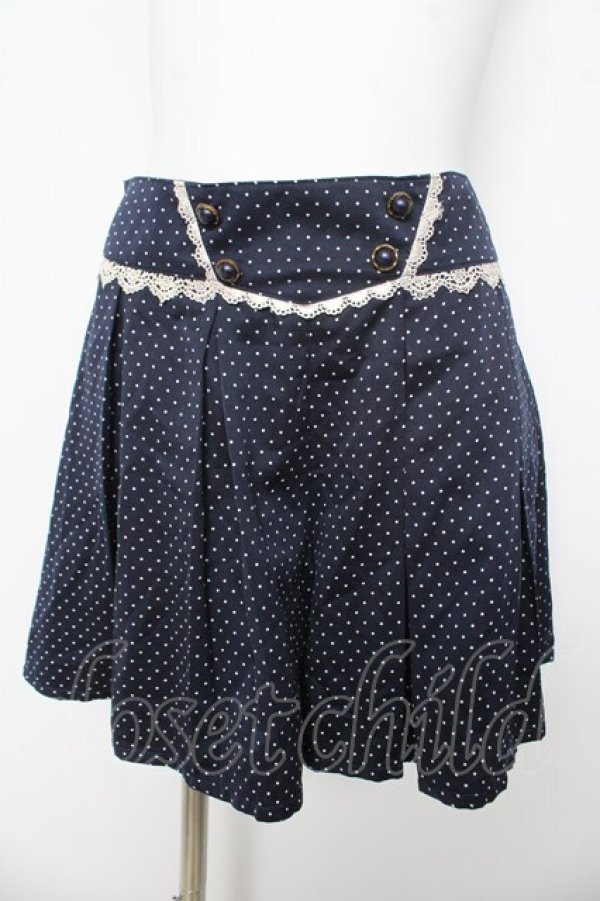 画像1: axes femme / ドットキュロット M 紺 Y-26-03-11-119-AX-PA-SZ-ZY (1)