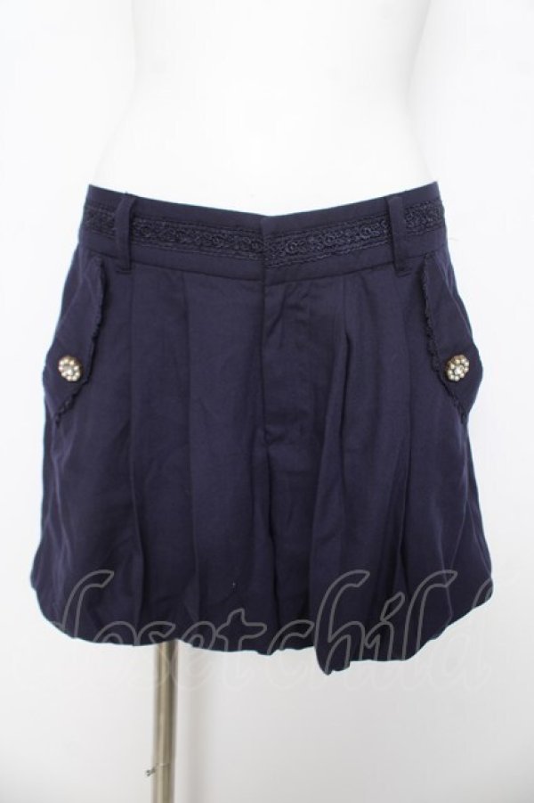 画像1: axes femme / バルーンショートパンツ M 紺 Y-26-03-11-120-AX-PA-SZ-ZY (1)