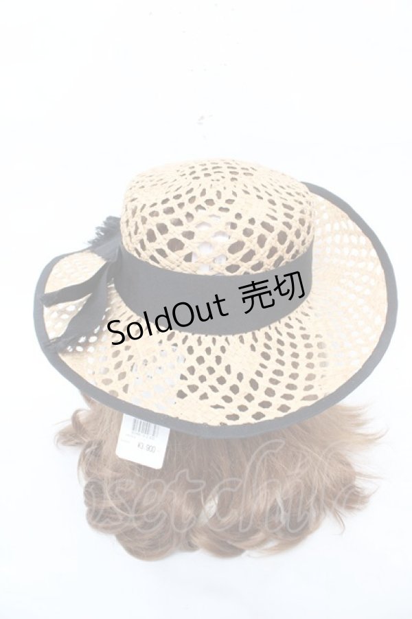 画像3: axes femme / ドット編カンカン帽  黒 Y-26-03-11-001-AX-AC-SZ-ZY (3)