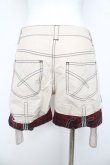 画像2: ALGONQUINS / 裾チェックショートパンツ 1 ベージュ Y-26-03-11-125-AL-PA-SZ-ZY (2)