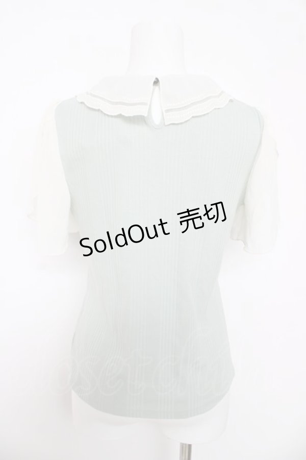 画像2: axes femme / フラワーカラーカットプルオーバー M ミント Y-26-03-11-010-AX-TO-SZ-ZY (2)