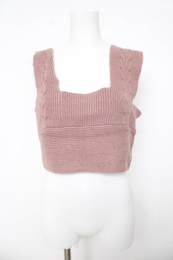 画像1: axes femme / キャミワンピ付レースチュニ  ピンク Y-26-03-11-015-AX-OP-SZ-ZY (1)