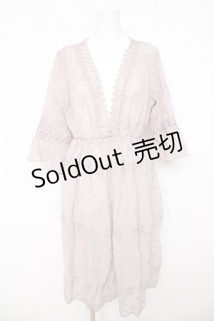 画像: axes femme POETIQUE / ニットビスチェ付シフォンワンピースき  ピンク Y-26-03-11-017-AX-OP-SZ-ZY