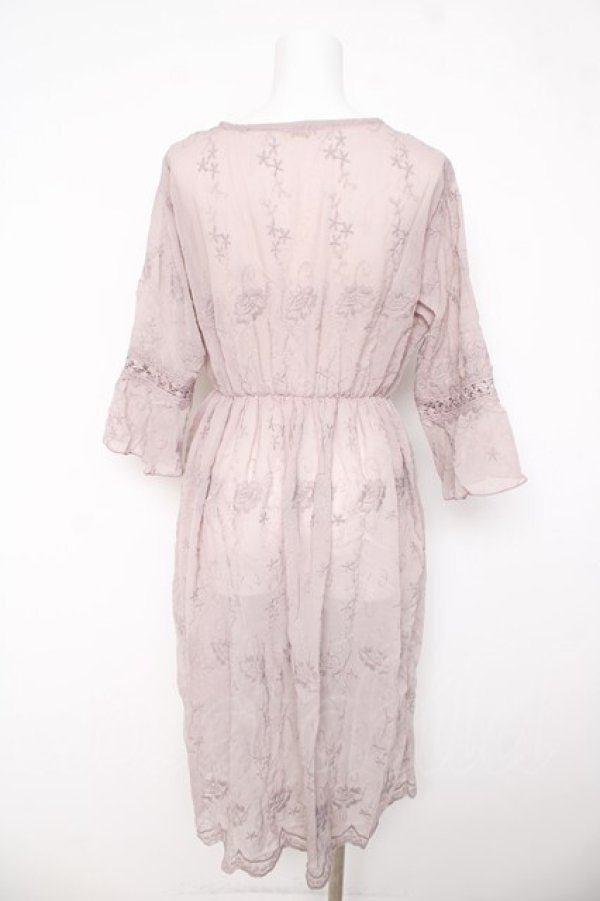 画像2: axes femme POETIQUE / ニットビスチェ付シフォンワンピースき  ピンク Y-26-03-11-017-AX-OP-SZ-ZY (2)