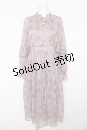 画像: axes femme POETIQUE / フラワーキャットロングワンピース M ピンク Y-26-03-11-021-AX-OP-SZ-ZY