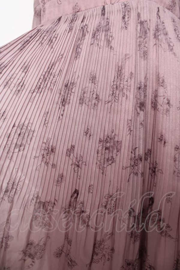 画像4: axes femme POETIQUE / フラワーキャットロングワンピース M ピンク Y-26-03-11-021-AX-OP-SZ-ZY (4)