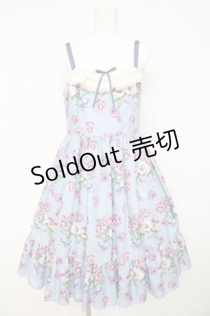 画像: Emily Temple cute / Pansy ribbonキャミワンピース  サックス Y-26-03-11-025-ET-OP-SZ-ZY