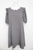 画像1: Amavel / スカラップパールふくれジャガードワンピース M グレー Y-26-03-11-031-CA-OP-SZ-ZY (1)