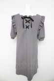 画像2: Amavel / スカラップパールふくれジャガードワンピース M グレー Y-26-03-11-031-CA-OP-SZ-ZY (2)