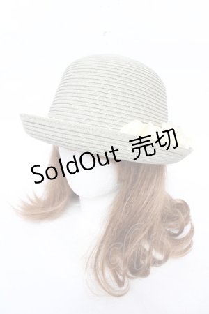 画像: axes femme / ボーラーストローハット  グリーン Y-26-03-11-003-AX-AC-SZ-ZY