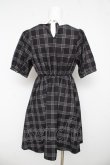画像2: Amavel / 配色チェックワンピース M 黒 Y-26-03-11-033-CA-OP-SZ-ZY (2)