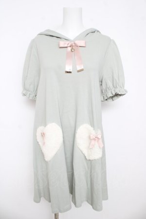 画像: Amavel / ねこ耳パーカーワンピース F グリーン Y-26-03-11-035-CA-OP-SZ-ZY