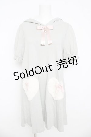 画像: Amavel / ねこ耳パーカーワンピース F グリーン Y-26-03-11-035-CA-OP-SZ-ZY