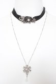 画像1: axes femme / スノークリスタルチョーカー  シルバー Y-26-03-12-006-AX-AC-SZ-ZI (1)