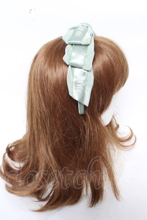 画像3: PINK HOUSE / リボンモチーフ付きカチューシャ  グリーン Y-26-03-12-040-LO-AC-SZ-ZS (3)