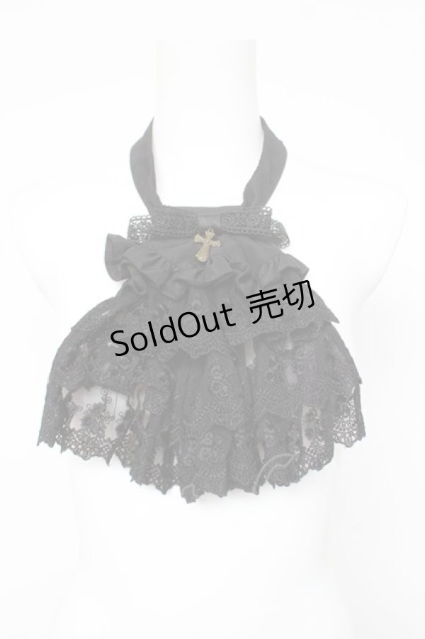 画像1: ATELIER PIERROT / Royal Lace Jabot  黒 Y-26-03-12-044-EL-ZA-SZ-ZY (1)