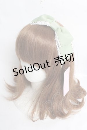 画像: Chalmiere / グログランリボンカチューシャ F グリーン Y-26-03-12-046-LO-AC-SZ-ZS